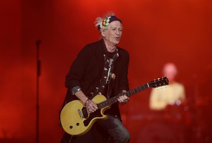 © Reuters. Keith Richards durante show em Barcelona