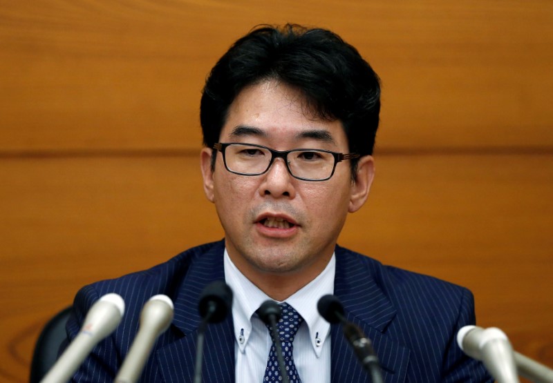 © Reuters. Bank of Japan new policy board members Goushi Kataoka attends a news conference in Tokyo
