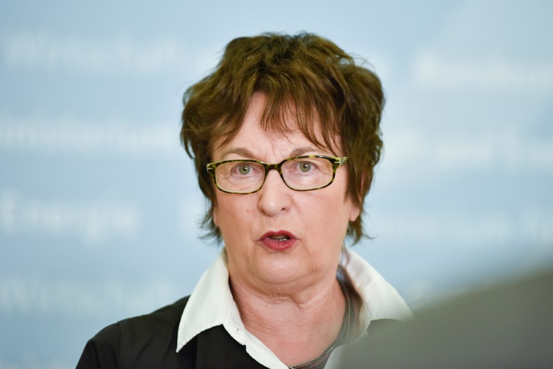 © Reuters. Interview with German Minister for Economic Affairs and Energy, Brigitte Zypries