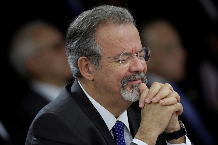 © Reuters. Ministro da Segurança Pública, Raul Jungmann, durante reunião em Brasília