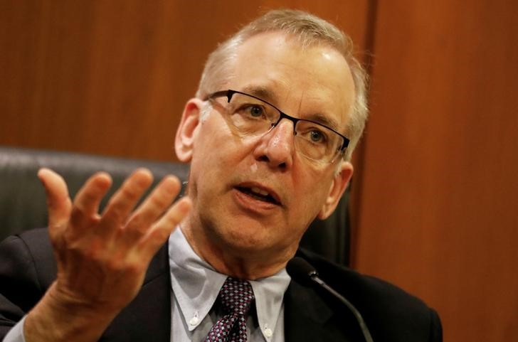 © Reuters. William C. Dudley, presidente do Federal Reserve de Nova York, durante conferência na sede do Banco Central do Brasil em São Paulo