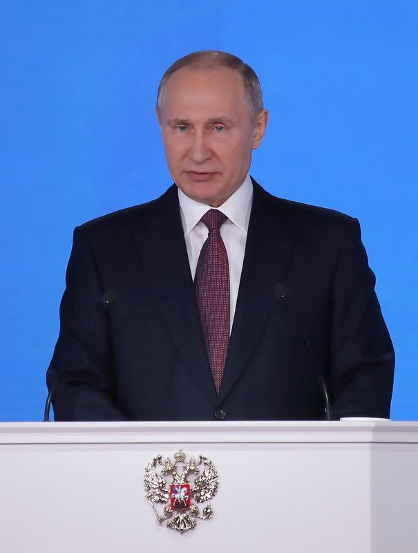 © Reuters. أمريكا: خطاب بوتين عن الأسلحة النووية يكشف انتهاك روسيا لالتزاماتها
