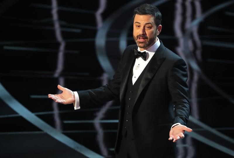 © Reuters. Apresentador Jimmy Kimmel durante cerimônia do Oscar