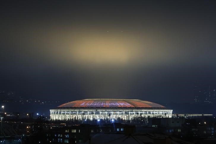 © Reuters. A general view shows Luzhniki Stadium in Moscow