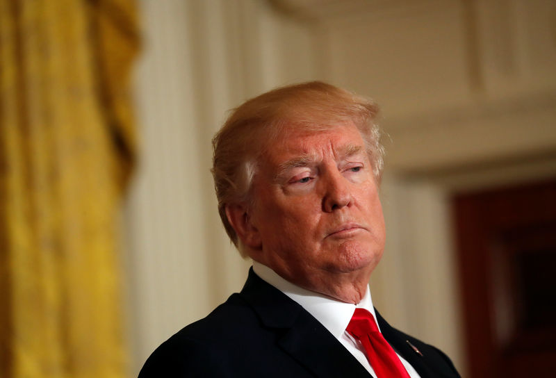 © Reuters. Presidente dos Estados Unidos, Donald Trump, durante coletiva de imprensa na Casa Branca, em Washington