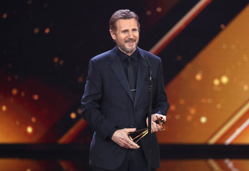 © Reuters. Liam Neeson em cerimônia de premiação em Hamburgo