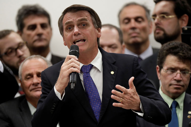 © Reuters. Jair Bolsonaro faz discurso em Brasília