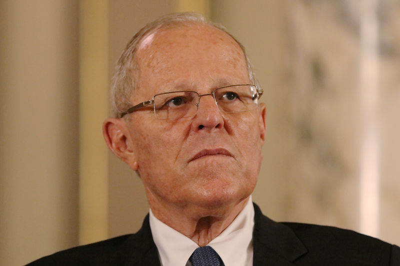 © Reuters. Presidente do Peru, Pedro Pablo Kuczynski, durante reunião em Lima