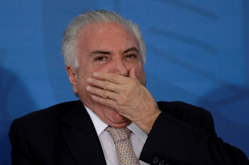 © Reuters. Presidente Michel Temer durante cerimônia em Brasília