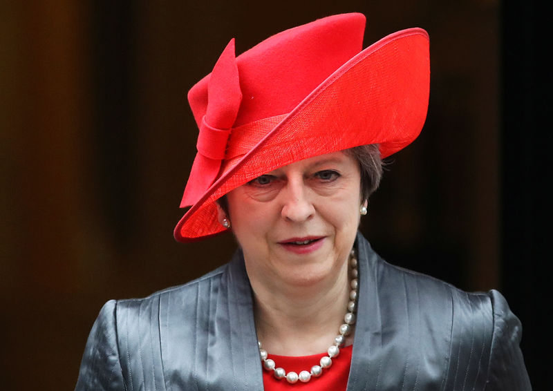 © Reuters. Theresa May deixa gabinete em Londres