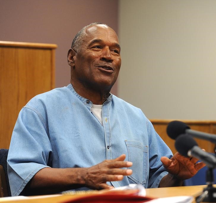 © Reuters. O.J. Simpson durante audiência em Lovelock