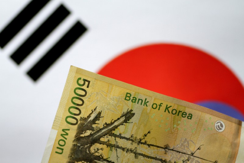 © Reuters. Illustration photo of a South Korean Won note