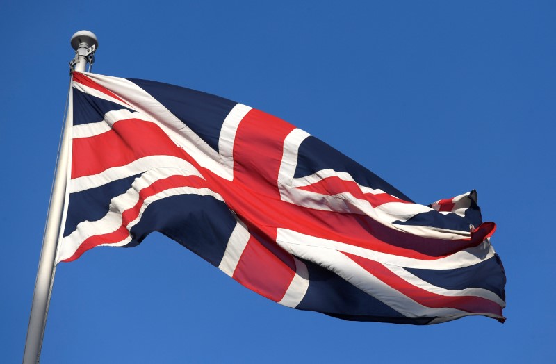 © Reuters. Bandeira do Reino Unido em Londres