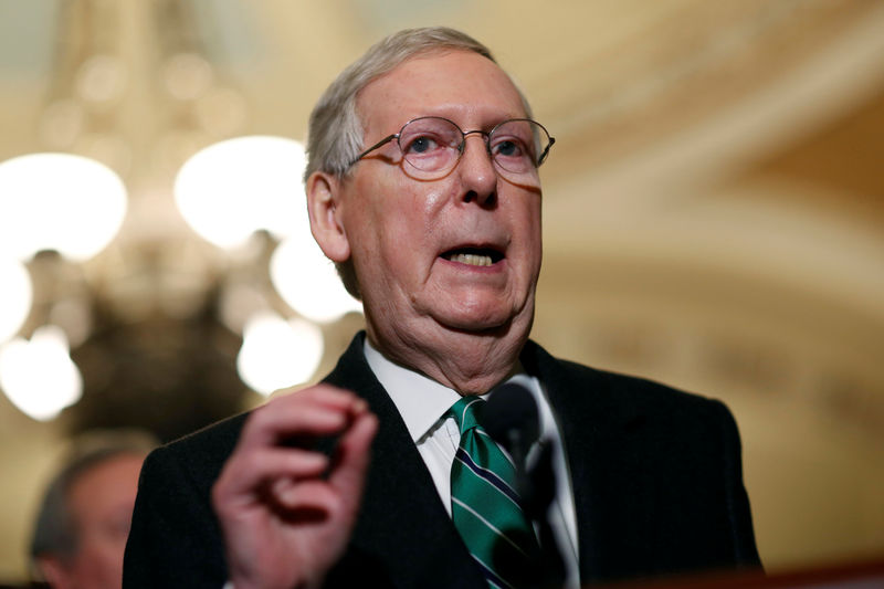 © Reuters. مكونيل يستبعد أن يلغي مجلس الشيوخ الأمريكي الرسوم الجمركية على الصلب والألومنيوم