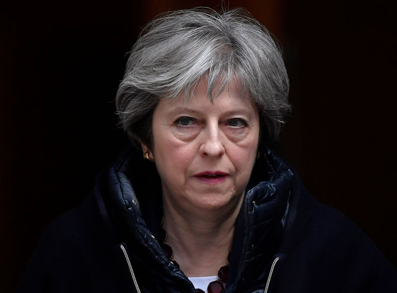 © Reuters. Primeira-ministra britânica, Theresa May, em Londres