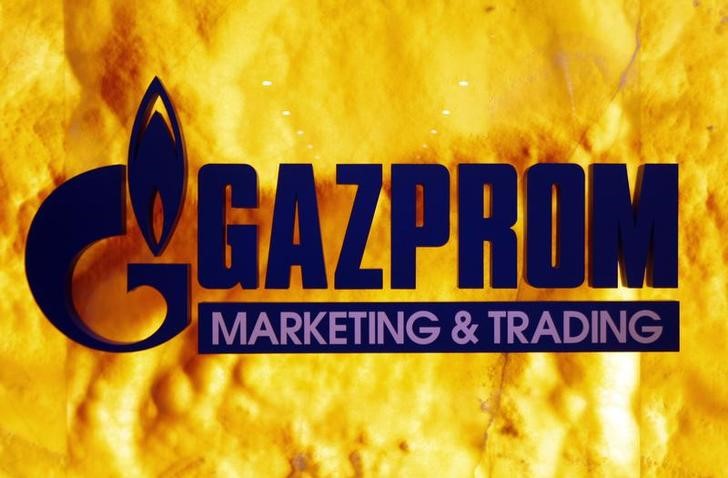 © Reuters. Логотип подразделения Газпрома Gazprom Marketing and Trading