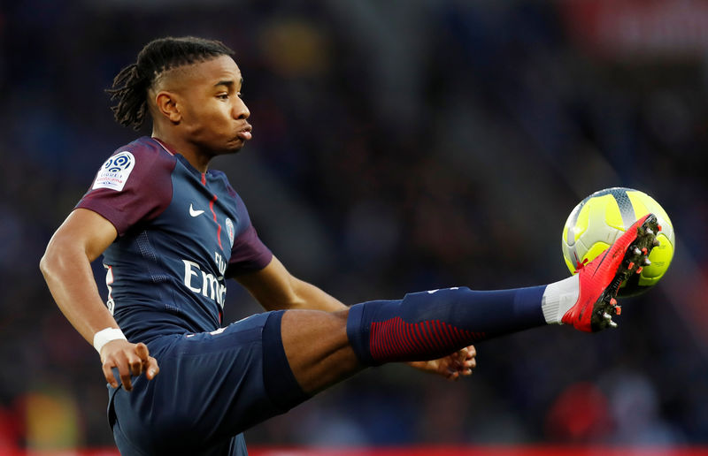 © Reuters. Ligue 1 - Paris St Germain vs Angers