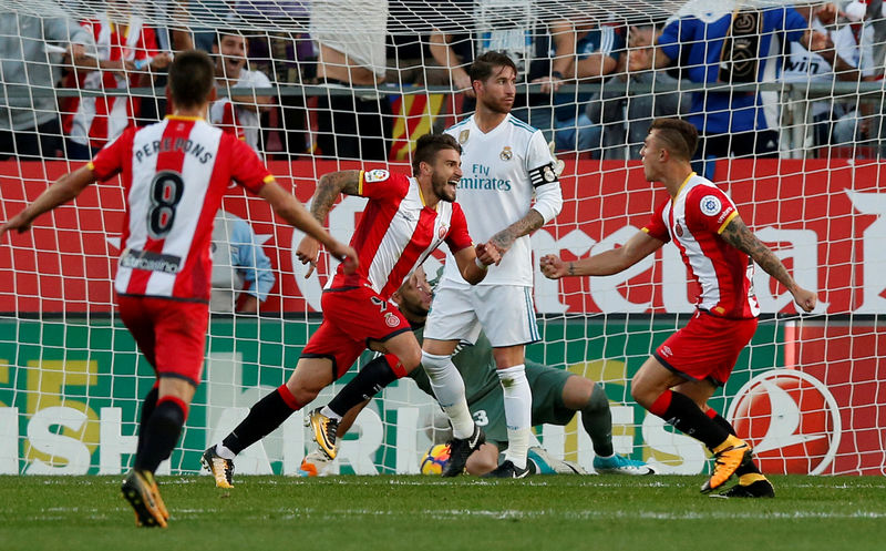 © Reuters. El Girona visita al Real Madrid con la mirada puesta en Europa