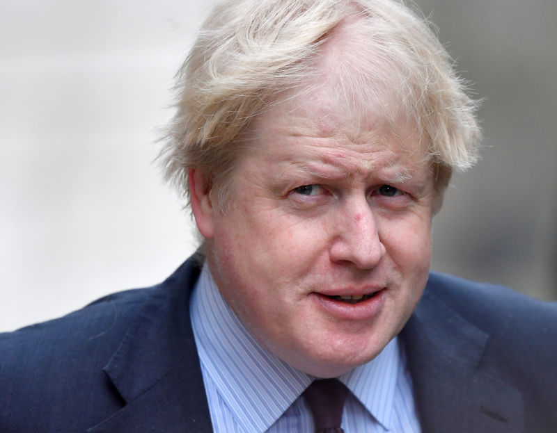 © Reuters. FILE PHOTO: Britain's Foreign Secretary Boris Johnson arrives in Downing Street in London