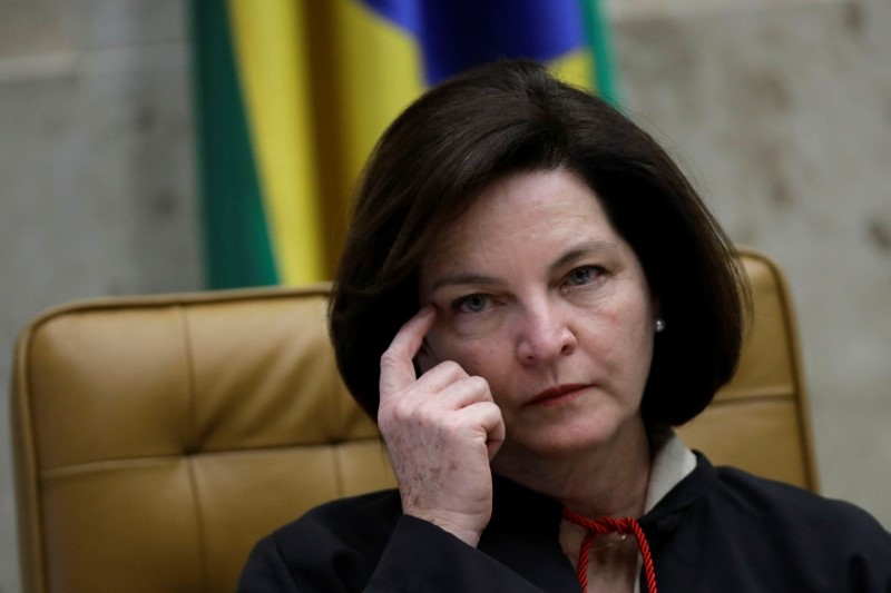 © Reuters. Procuradora-geral da República, Raquel Dodge, durante sessão da Suprema Corte em Brasília