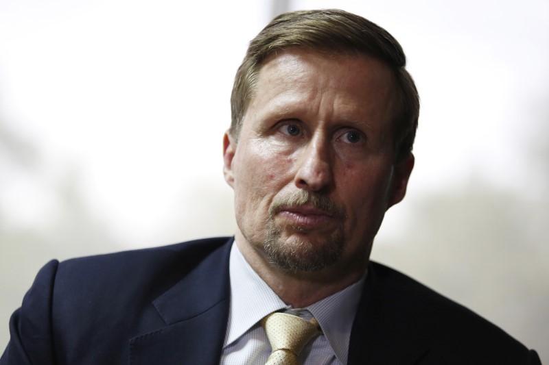 © Reuters. SunPower Corporation Chief Executive Tom Werner looks on during an interview with Reuters in Mexico City