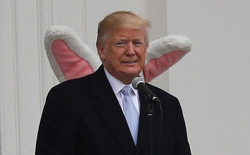 © Reuters. Presidente dos EUA, Donald Trump, durante cerimônia de Páscoa na Casa Branca