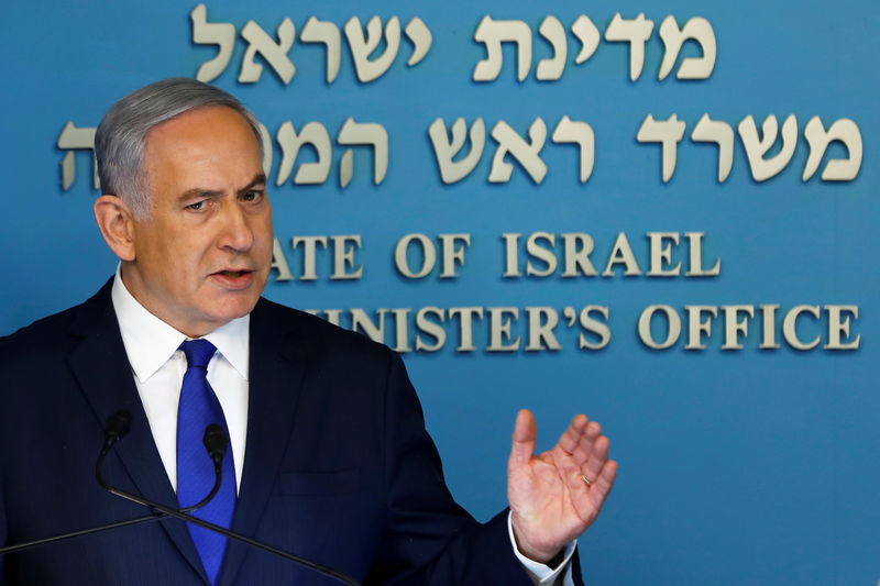 © Reuters. Primeiro-ministro israelense, Benjamin Netanyahu