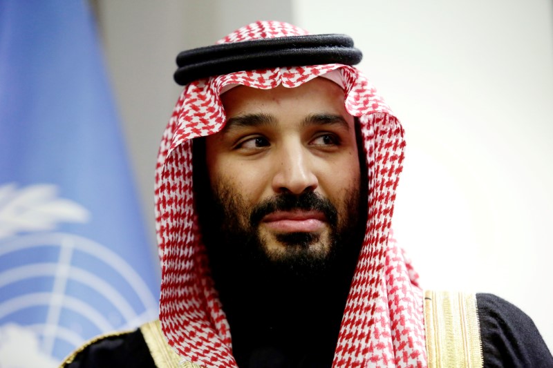 © Reuters. ولي العهد السعودي: الإسرائيليون لديهم حق العيش بسلام على أرضهم