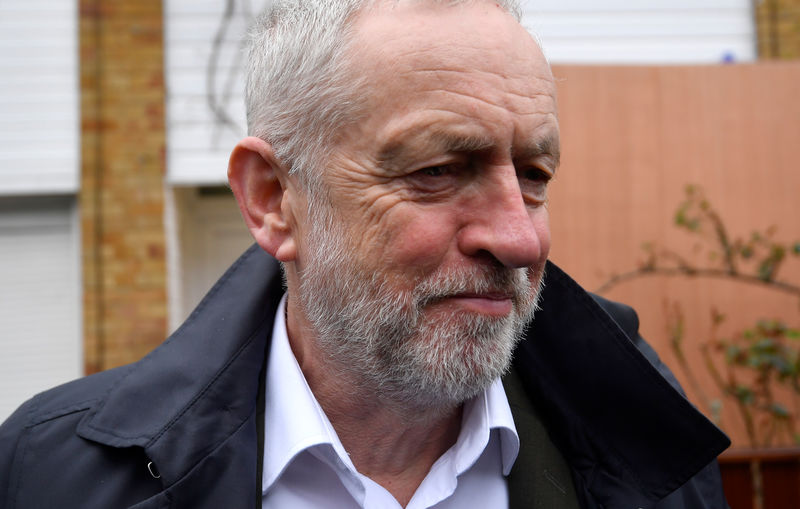 © Reuters. انتقاد زعيم حزب العمال البريطاني لحضوره مأدبة جماعة مناهضة لإسرائيل