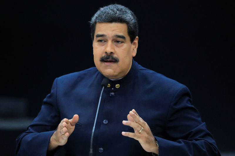 © Reuters. Maduro faz discurso em Caracas