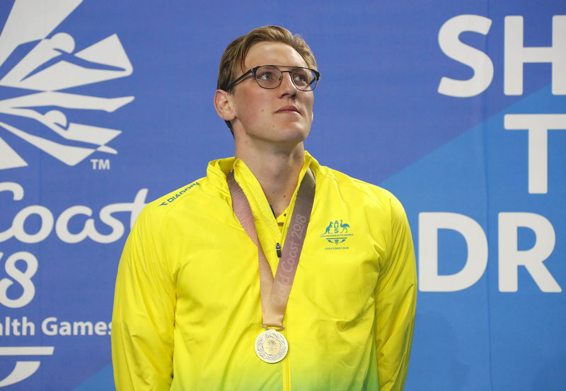 © Reuters. هورتون يمنح استراليا ذهبية طال انتظارها في 400 متر سباحة حرة