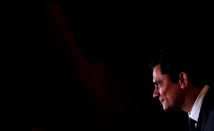 © Reuters. O juiz federal Sérgio Moro durante evento da revista Veja em São Paulo, no Brasil