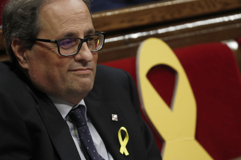 © Reuters. La CUP se abstendrá en la investidura de Torra y permitirá que gobierne Cataluña