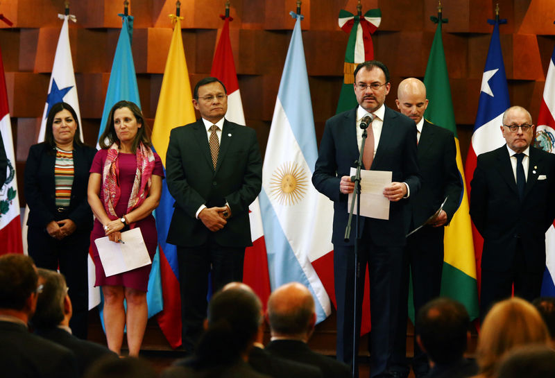 © Reuters. Autoridades do Grupo de Lima se reúnem na Cidade do México