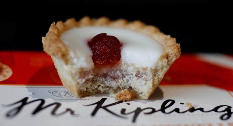 © Reuters. FILE PHOTO: An illustration of a Mr Kipling Cherry Bakewell