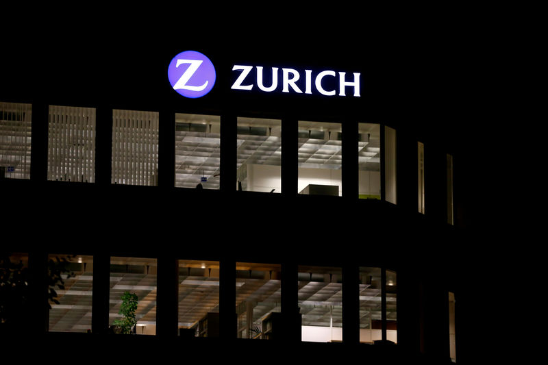 © Reuters. FILE PHOTO: The logo of Zurich Insurance Group is seen at the company's headquarters in Zurich