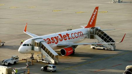 © Reuters. FILE PHOTO: EasyJet Airbus A320-200 aircraft is seen at Zurich Airport