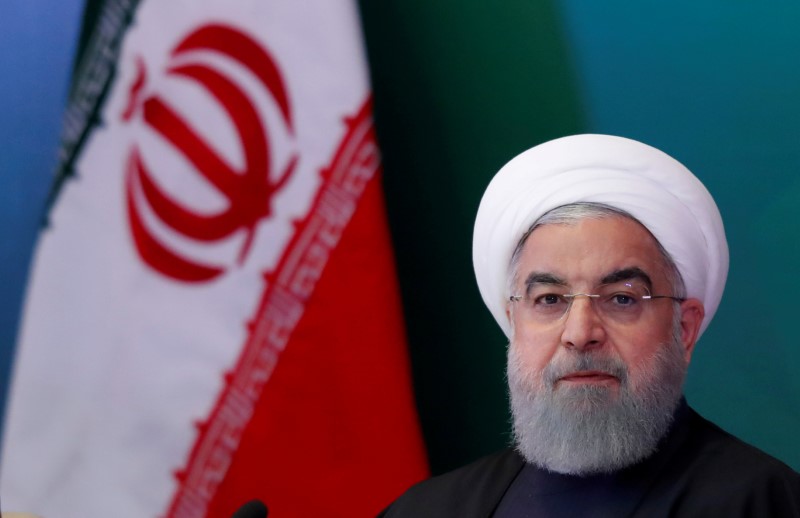 © Reuters. وكالة: روحاني يطلب من الاتحاد الأوروبي الوقوف في وجه التصرفات الأمريكية
