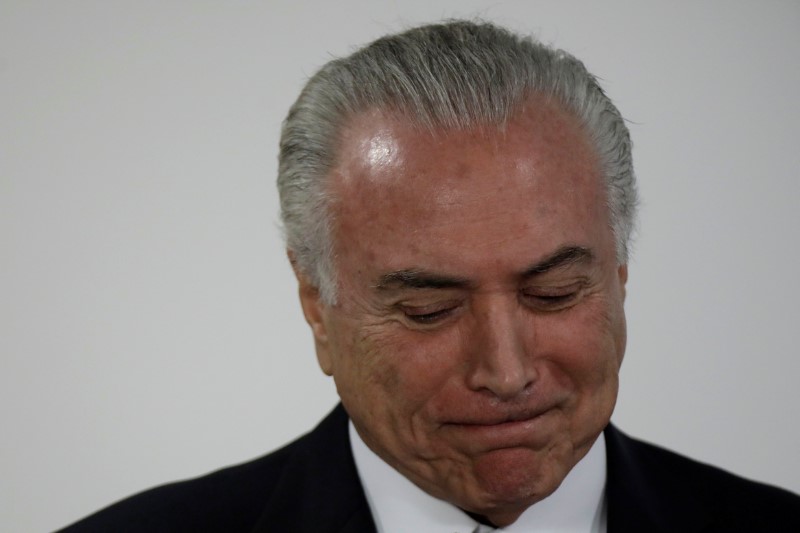 © Reuters. Presidente Michel Temer em Brasília