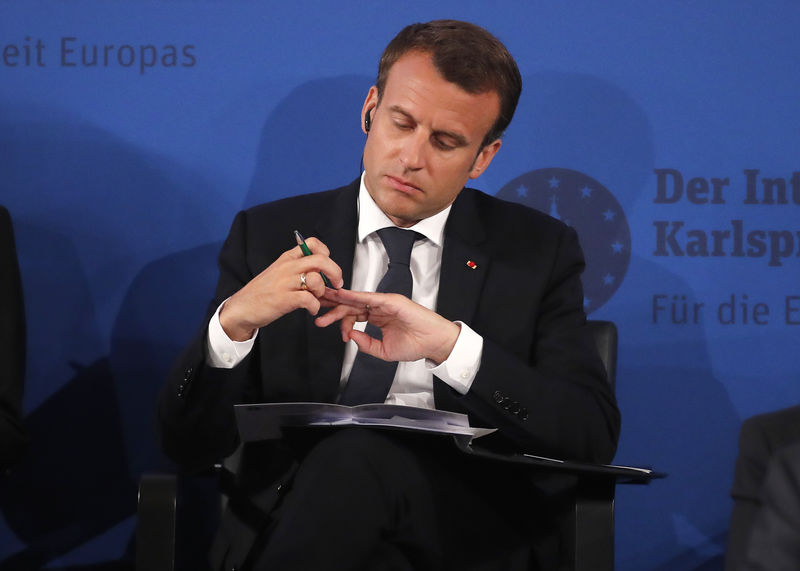 © Reuters. Presidente da França, Emmanuel Macron
