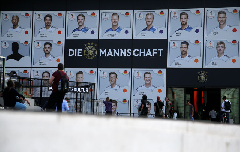 © Reuters. Alemania es el ganador más probable del Mundial, dicen economistas