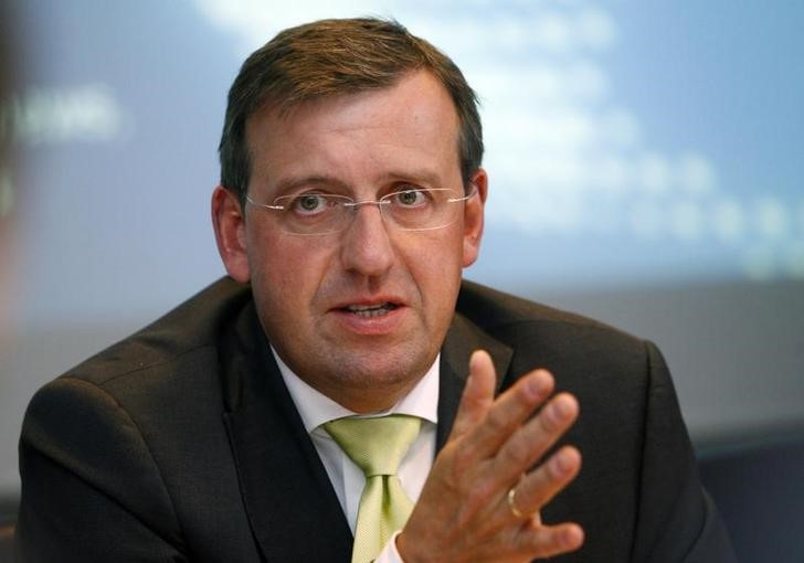 © Reuters. Wolf, CEO of ElringKlinger AG talks to journalists during an exclusive interview at the Reuters Auto Summit in Frankfurt