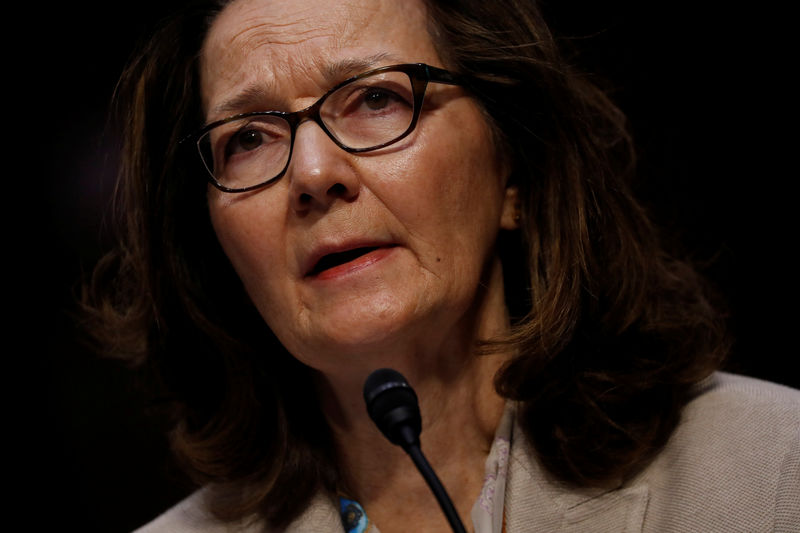 © Reuters. Gina Haspel durante audiência de confirmação como diretora da CIA