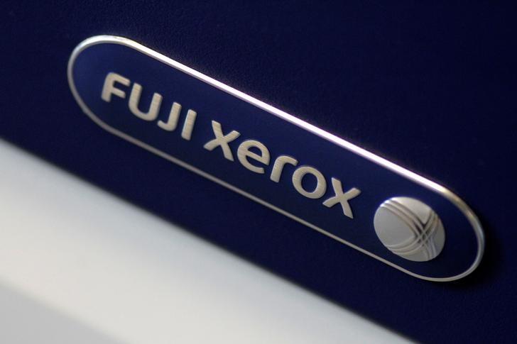© Reuters. Logo da Fuji Xerox em fotocopiadora em fotoilustração