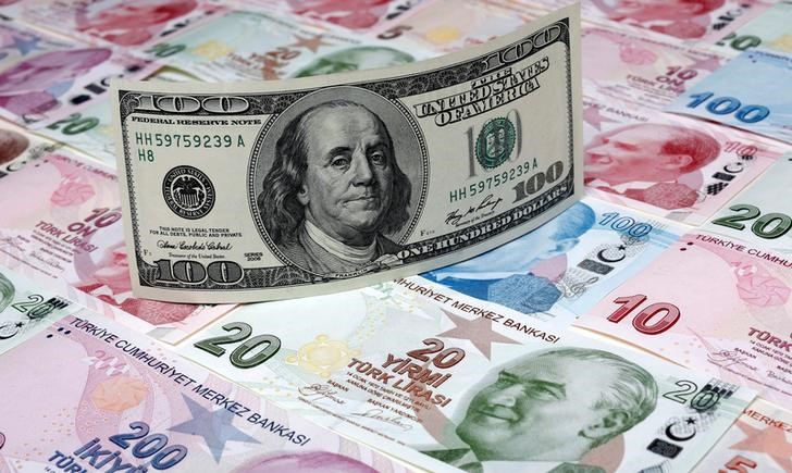 © Reuters. الليرة التركية تهبط لمستوى قياسي أمام الدولار