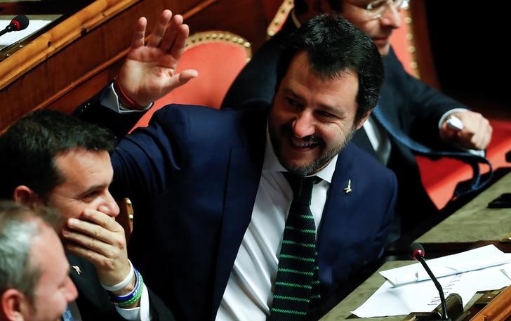 © Reuters. Salvini: Ue non tema nuovo governo, più crescita per ridurre debito