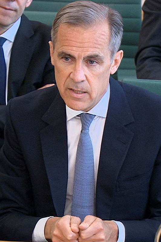 © Reuters. Mark Carney, Governor of the Bank of England, speaks at Parliament's Treasury Committe in London