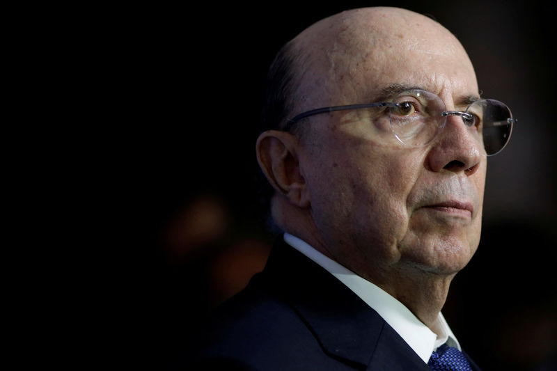 © Reuters. FILE PHOTO:  Brazil's Finance Minister Henrique Meirelles speaks during an event Caixa 2018 of Caixa Economica Federal bank in Brasilia