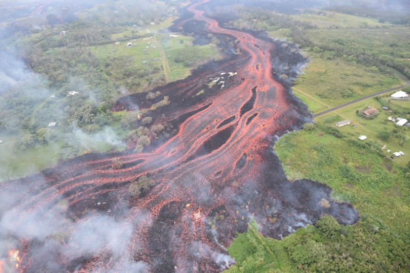 © Reuters. Lava do vulcão Kilauea, no Havaí