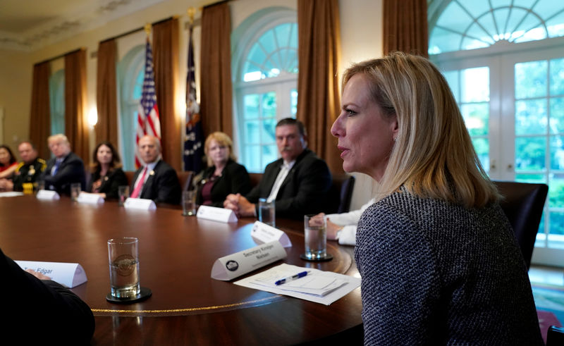 © Reuters. Secretária do Departamento de Segurança Interna Kirstjen Nielsen na Casa Branca